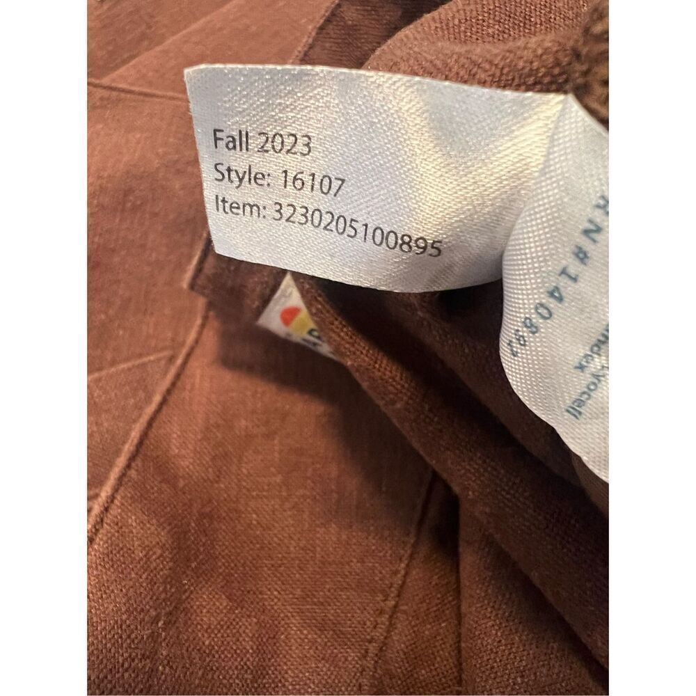 Marine Layer Women's Brown Flora Hemp Pinecone Blazer Jacket Size Large NWOT - Picture 8 of 8